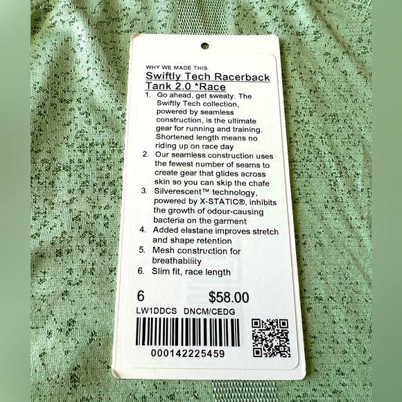 Lululemon swiftly tech racerback tank 2.0, race length - Picture 9 of 9
